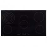 VidaXL Plaque Vitrocéramique 5 Zones 77cm Noir