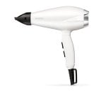 Sèche-cheveux Professionnel BaByliss 6704WE 2000W 3 Températures 2 Vitesses Concentrateur Noir et Blanc