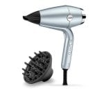 Ionen Föhn BaByliss D773DE Hydro Fusion 2100W 3 Temperaturstufen 2 Geschwindigkeiten Zubehör Metallic