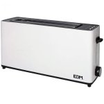 EDM Tostadora Ranura Larga 900W Blanca