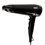 Professioneller Föhn EDM Secador de Pelo 2000W 3 Temperaturstufen 2 Geschwindigkeiten Schwarz