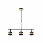 Fabrilamp Colgante Beethoven Negro Oro 3xgu10