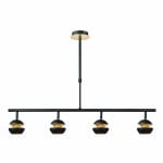 Fabrilamp Colgante Beethoven Negro Oro 4xgu10