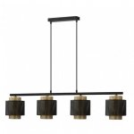 Fabrilamp Lámpara Kyoto 4xe27 Negro Oro