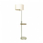 Fabrilamp Pie De Salón Sirio Conexión Usb 1xe27 Cuero Pantalla Beige