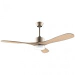 Ventilatore da Soffitto con Luce Cecotec EnergySilence Aero 5290 Golden Pro 35W 132cm 5 Velocità Telecomando LED Silenzioso Funzione Inverno