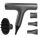 Sèche-cheveux Cecotec Bamba Ionicare 6000 RockStar Soft Pro Ionique Professionnel 1200W avec Accessoires Noir