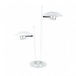 Fabrilamp Sobremesa Ciudad Del Cabo 2 Luces 12w 4000k Blanco Plata
