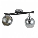 Fabrilamp Regleta Denali 2xe27 Cromo Negro