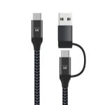 Ewent EW9918 cavo USB 1 m USB 3.2 Gen 1 (3.1 Gen 1) USB C Nero