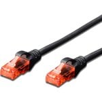 Digitus Cavo di rete UTP RJ45 Cat 6 da 1 metro nero