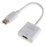 Adattatore DisplayPort maschio a HDMI femmina circa C16 bianco