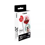 Carta Fotografica Zink Canon ZP2030-2C-20 per Stampa Circolare 20 Fogli