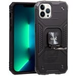 Fantastica custodia rigida con anello nero per iPhone 13 Pro