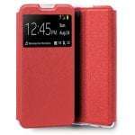 Étui à rabat rouge lisse et cool pour Xiaomi Redmi 10