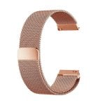 Cooles Universalarmband 22 mm Metall Roségold Amazfit GTR / Stratos / Huawei / Samsung / COOL Bristol / Sunset