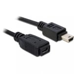 Delock Cavo USB 2.0 MiniUSB-B maschio/femmina prolunga da 1 m