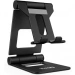 Verstellbarer TooQ-Ständer für Smartphones/Tablets bis 10 Zoll, Schwarz