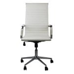 Thinia Home Elegance Cadeira de escritório com rodas Branco