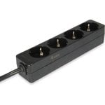 Régua de tomadas Equip 333281 4 tomadas cabo 1,1 m preto