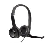 Auricolari Logitech H390 con filo USB-A per ufficio con cancellazione del rumore neri