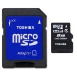 Toshiba High Speed M102 microSDHC 8GB Clase 4 + Adaptador