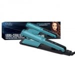 Prancha de cabelo Italian Design IDESZ-7 Profissional Cerâmica 210ºC Vibração Preta Turquesa