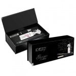 Prancha de cabelo Italian Design Iria Titanium Profissional 210ºC Com acessórios Preta