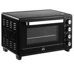 Mini Forno Homcom 32L 1600W 3 Modos de Cozedura Preto