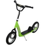 Homcom Patinete Infantil con Frenos y Manillar Ajustable Verde
