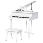 Homcom Piano de Cola Infantil 30 Teclas con Atril Taburete