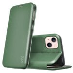 Étui à rabat vert Cool Elegance pour iPhone 13