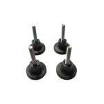 Phasak Kit 4 Piedini Rack Neri