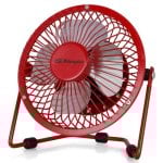 Orbegozo PW1021 Ventilador Sobremesa USB Rojo