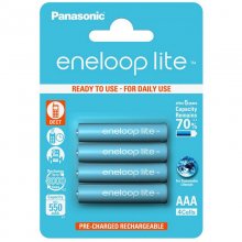 Panasonic Eneloop Lite Pack 4 Pilas AAA Recargables 550mAh en PcComponentes