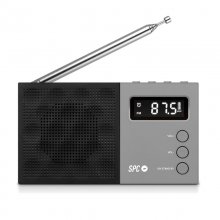 SPC Jetty Rádio Portátil Despertador Preto en PcComponentes