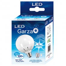Garza Globo Lâmpada LED 18W E27 Branco Frio en PcComponentes
