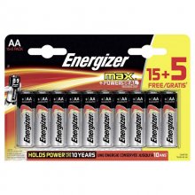 Energizer Max Powerseal Pilas Alcalinas AA LR6 15+5 Unidades en PcComponentes