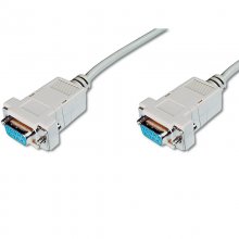 Digitus Cabo D-Sub9 Zero-Modem Fêmea/Fêmea 3m Bege en PcComponentes