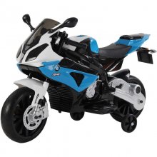 HomCom BMW Moto Eléctrica Doble Motor 12V Blanca/Azul en PcComponentes