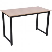 Homcom Mesa Ajustável de Escritório 120x60x76cm Carvalho/Preta en PcComponentes