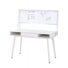 Homcom Secretária com Quadro 127.5x60x133.5cm Branca en PcComponentes