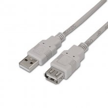 Nanocable Cable Prolongador USB 2.0 Tipo A Macho/Hembra 1.8m Beige en PcComponentes
