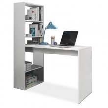 Habitdesign Duplo Mesa de Escritorio con Estantería Blanco Artik en PcComponentes