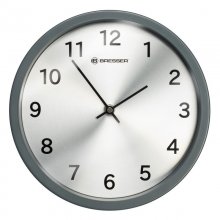 Bresser MyTime Silver Reloj de Pared Plata/Gris Mate en PcComponentes