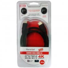 Sherwood SH2 Pack Grips y Cable HDMI 2.0 4K 1.5M Negro en PcComponentes