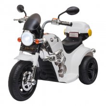 HomCom Triciclo Moto Eléctrico Blanco con Maletero en PcComponentes