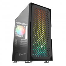 Nfortec Surtur Cristal Templado USB 3.0 ARGB Negra en PcComponentes