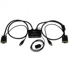 StarTech Switch Conmutador KVM de Cable 2 Puertos VGA USB en PcComponentes