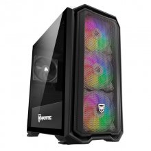 Nfortec Krater Mini Cristal Templado USB 3.0 ARGB Negro Reacondicionado en PcComponentes
